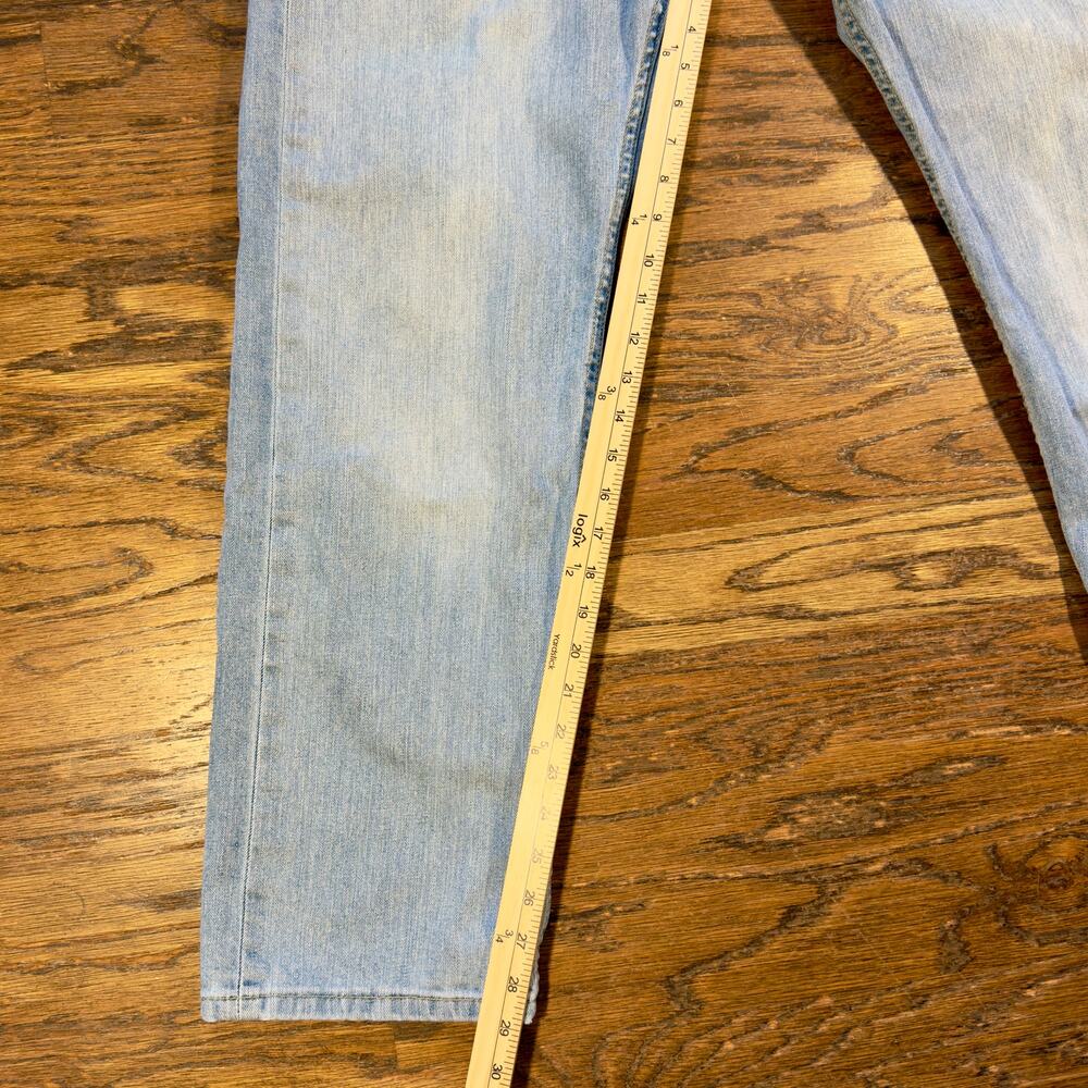 Levi's 505 Jeans Straight Faded Distressed 36x30 Light Wash - Picture 5 of 10